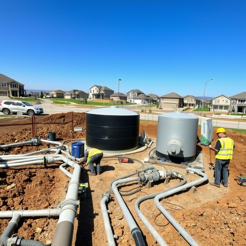 Lắp đặt hệ thống xử lý nước thải cho khu dân cư