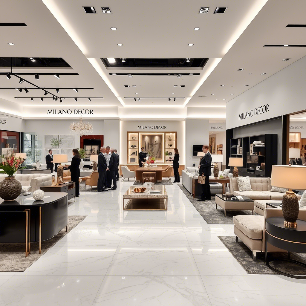 Thiết kế & thi công showroom nội thất cao cấp Milano Decor