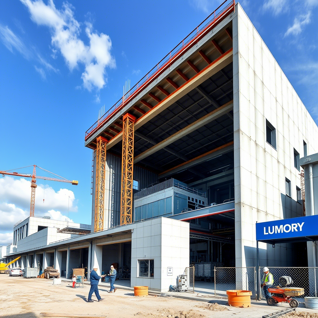 Xây dựng nhà máy sản xuất linh kiện điện tử Công ty LUMI