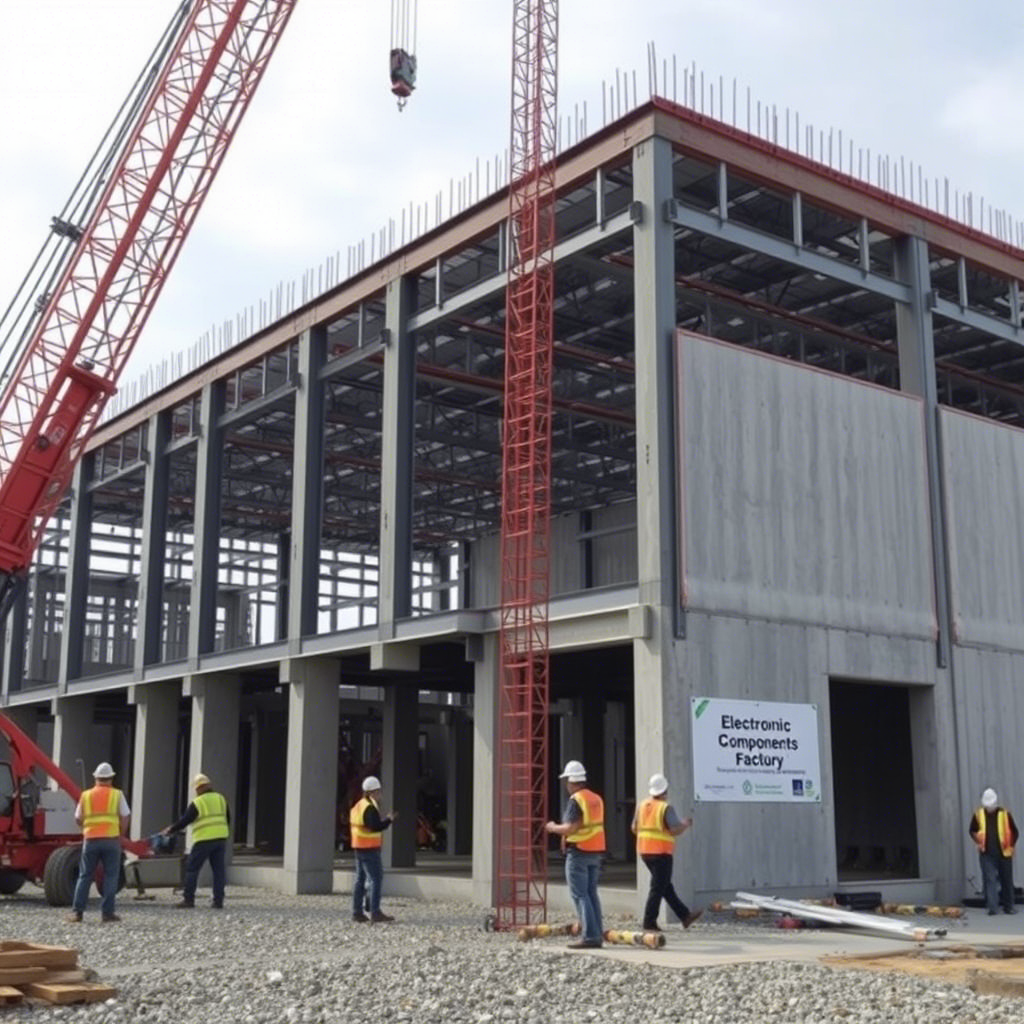Xây dựng nhà xưởng sản xuất linh kiện điện tử
